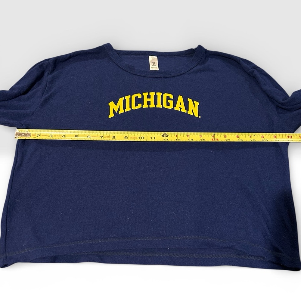 Zootatz Michigan Wolverines Blue Arched Long Sleeve Shirt - Size X-Large EUC - Picture 4 of 6